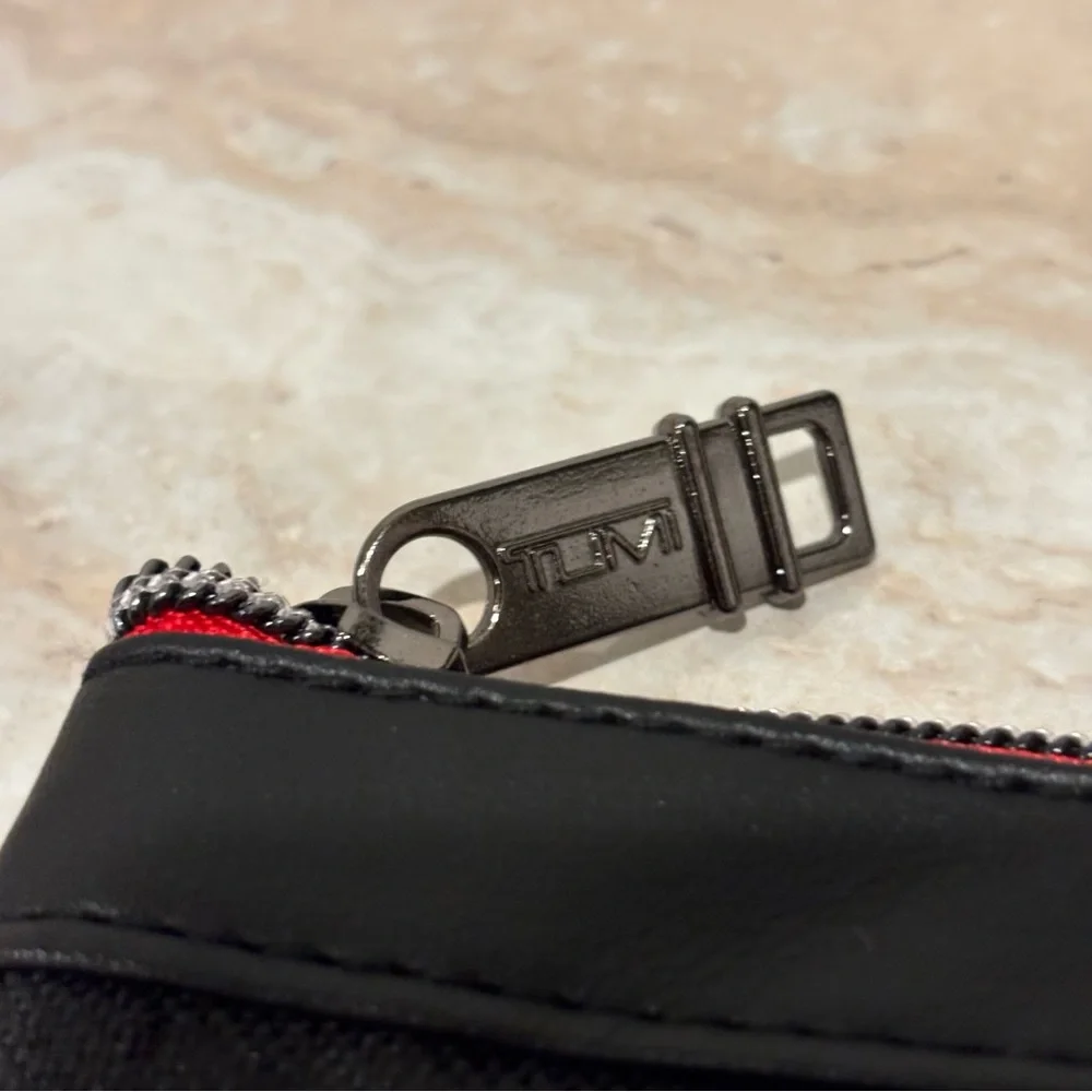 Tumi nylon zip cosmetic pouch